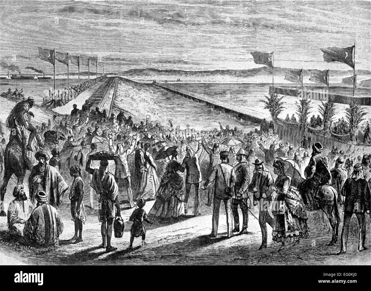 OIF Eröffnung des SUEZKANALS im November 1869 Stockfoto