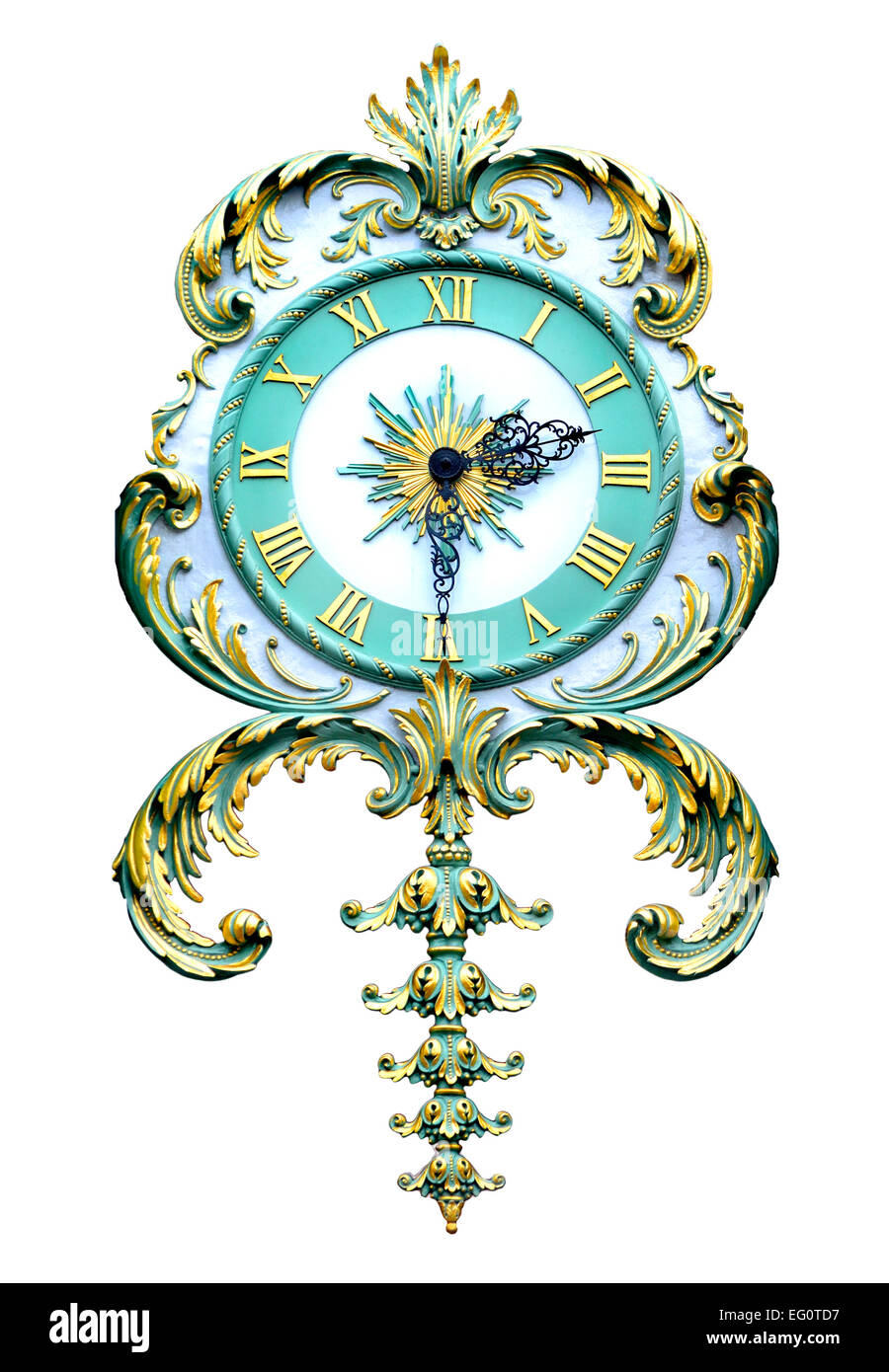 London, England, Vereinigtes Königreich. Uhr (1964) auf der Außenseite des Fortnum and Mason, Piccadilly. Ausschnitt Stockfoto London, England, Vereinigtes Königreich. Uhr (1964) auf der Außenseite des Fortnum and Mason, Piccadilly. Ausschnitt Stockfoto