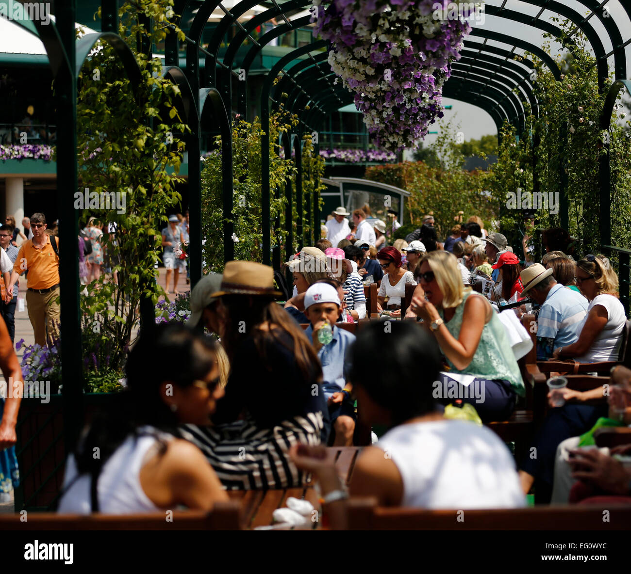 Wimbledon Lawn Tennisclub während der 2014-Turnier in London Stockfoto