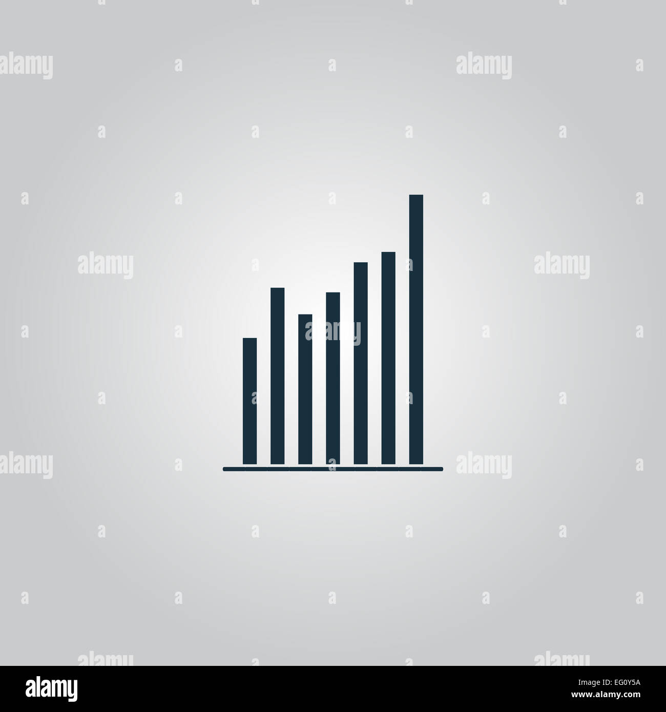 Graph Chart Zeichen Symbol. Diagramm-Symbol. Statistiken. Stockfoto