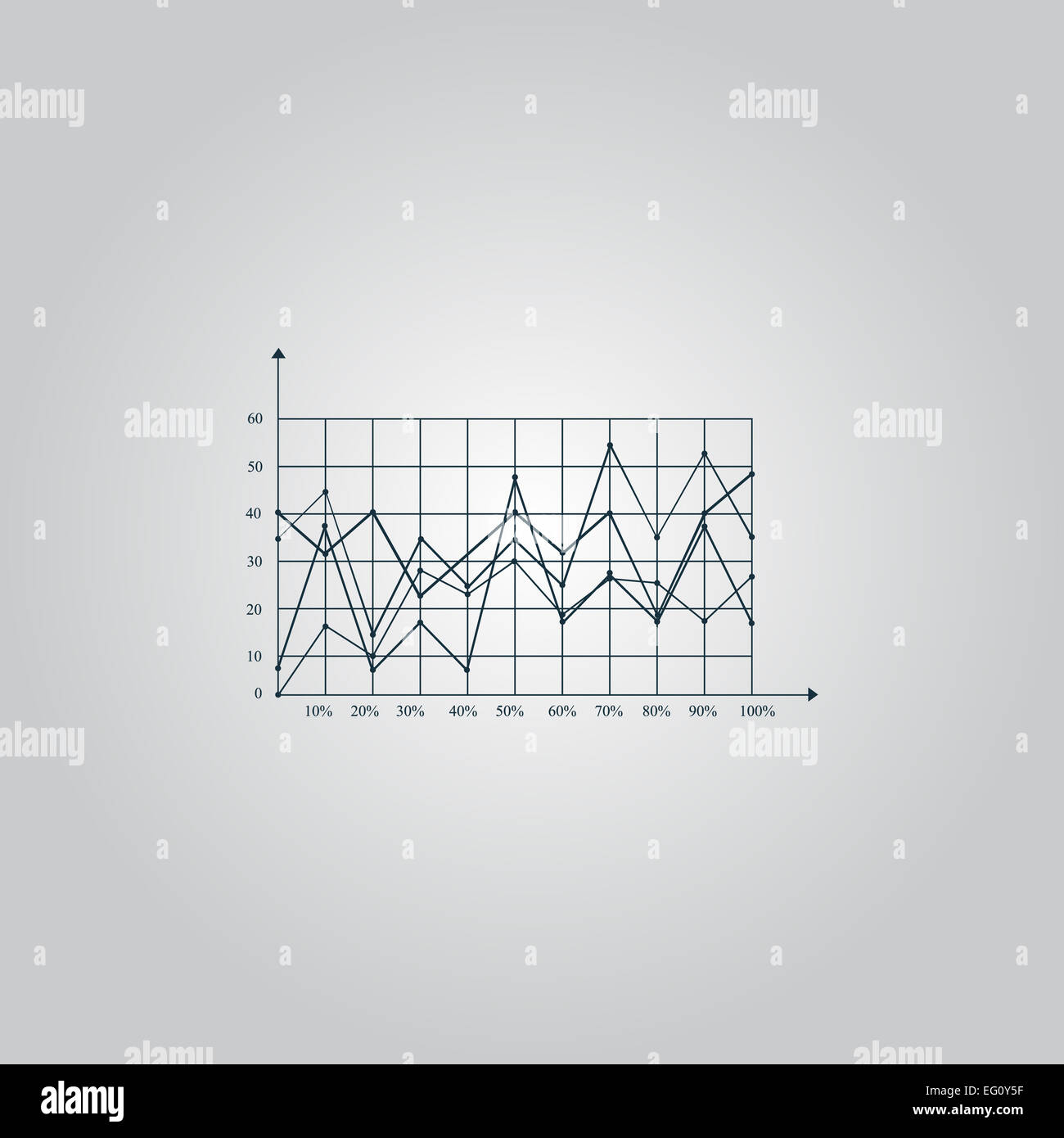 Diagrammsymbol Stockfoto