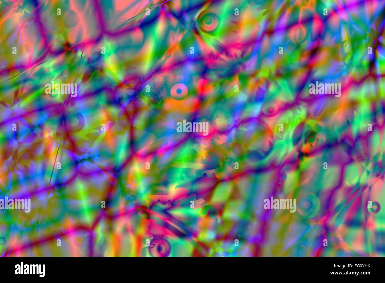 1960er-Jahre; Kunst der 1960er Jahre Kunst der 1960er Jahre Album-Cover-Design; Album Coverdesigns; Kunst; Künstleratelier; Künstlerateliers; Palette des Künstlers; des Künstlers Stockfoto