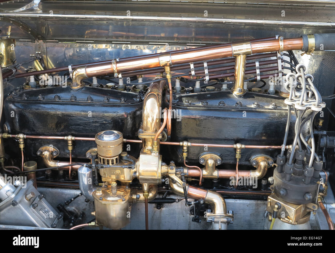 Rolls-Royce Motor detail Stockfoto