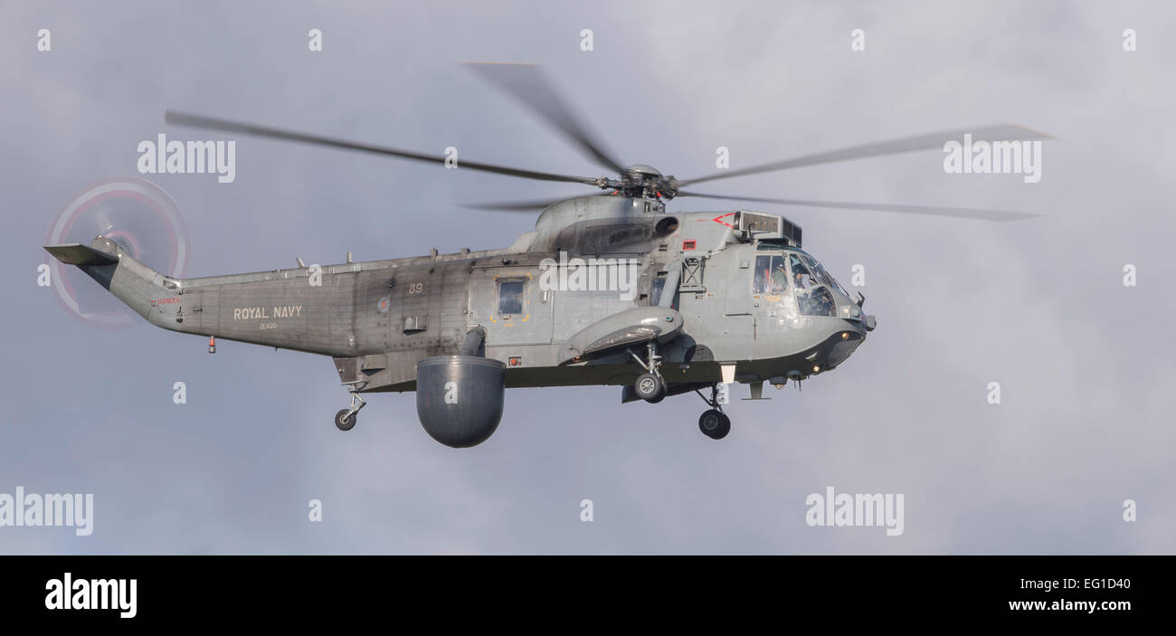 Royal Navy König MK7 luftgestützten Seeüberwachung und Control Helicopter Stockfoto