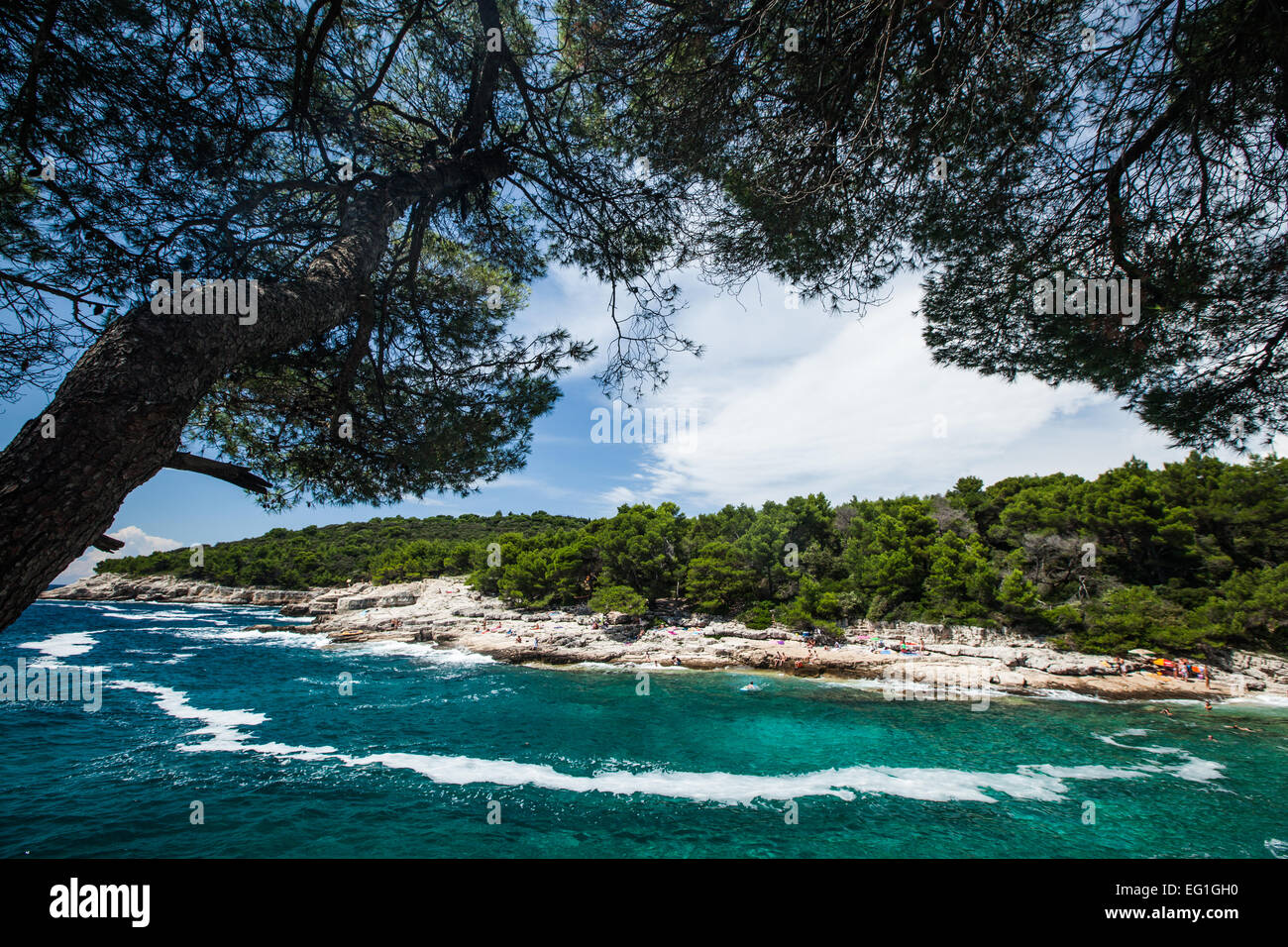 Kroatischen geheimen Strand Stockfoto