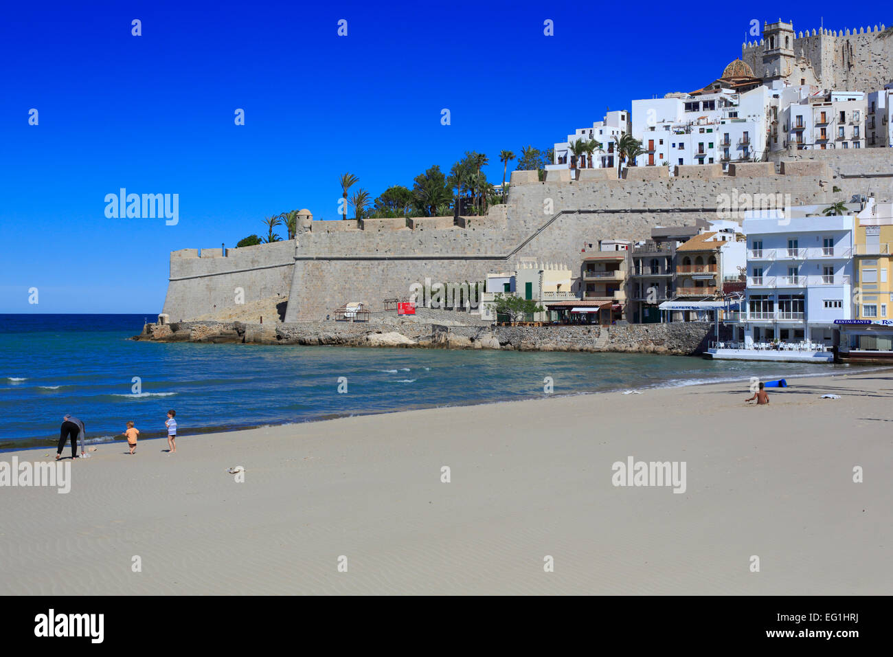 Peniscola, Valencia, Spanien Stockfoto