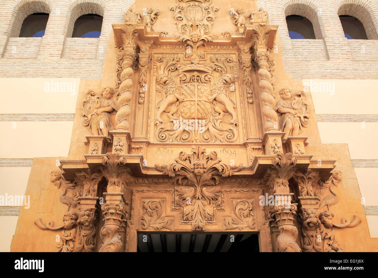 Guevara-Palast, Lorca, Murcia, Spanien Stockfoto