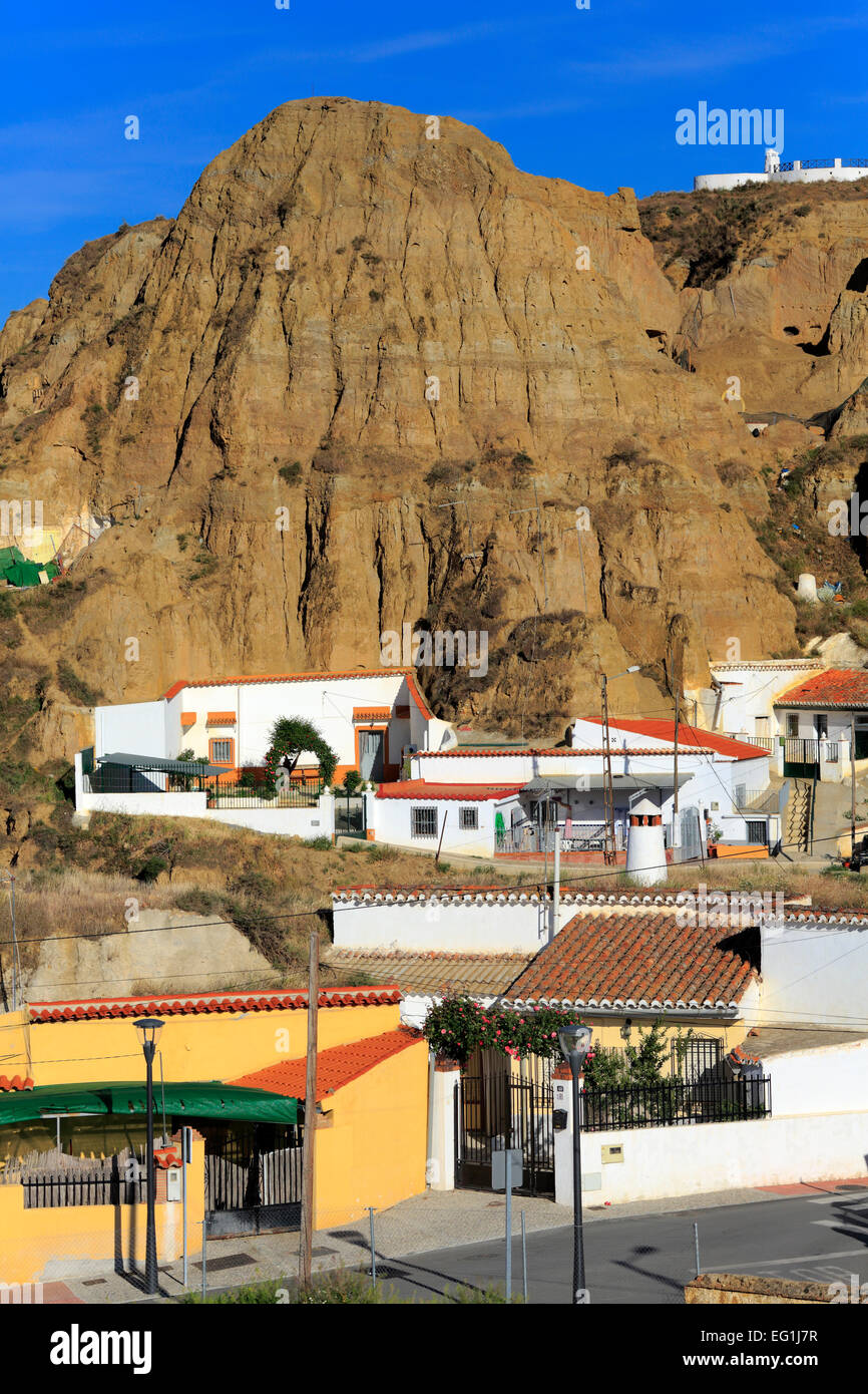 Höhlenwohnungen Höhle Wohnung, Guadix, Andalusien, Spanien Stockfoto