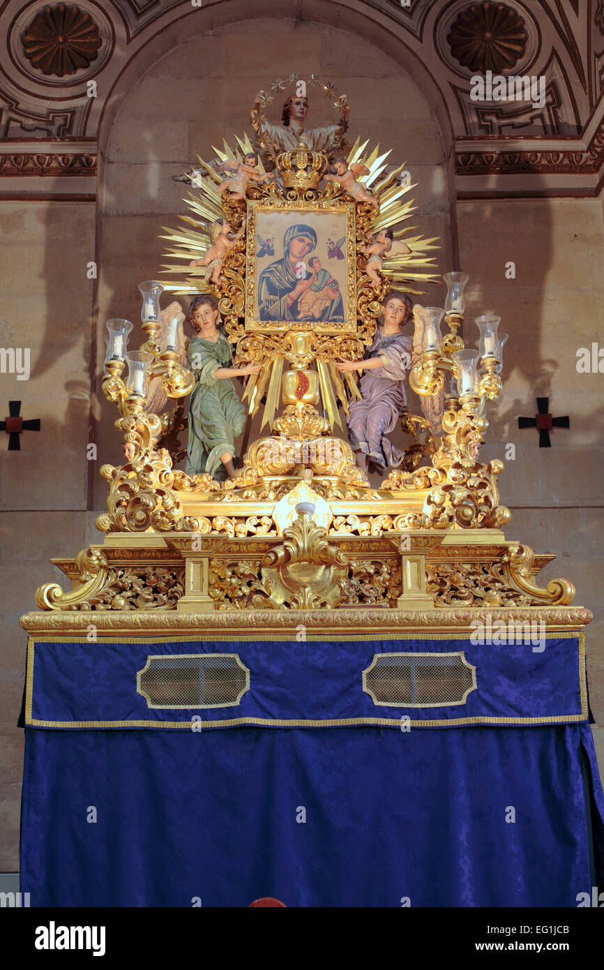 Innere der Santa Maria del Perpetuo Socorro Kirche, Granada, Andalusien, Spanien Stockfoto