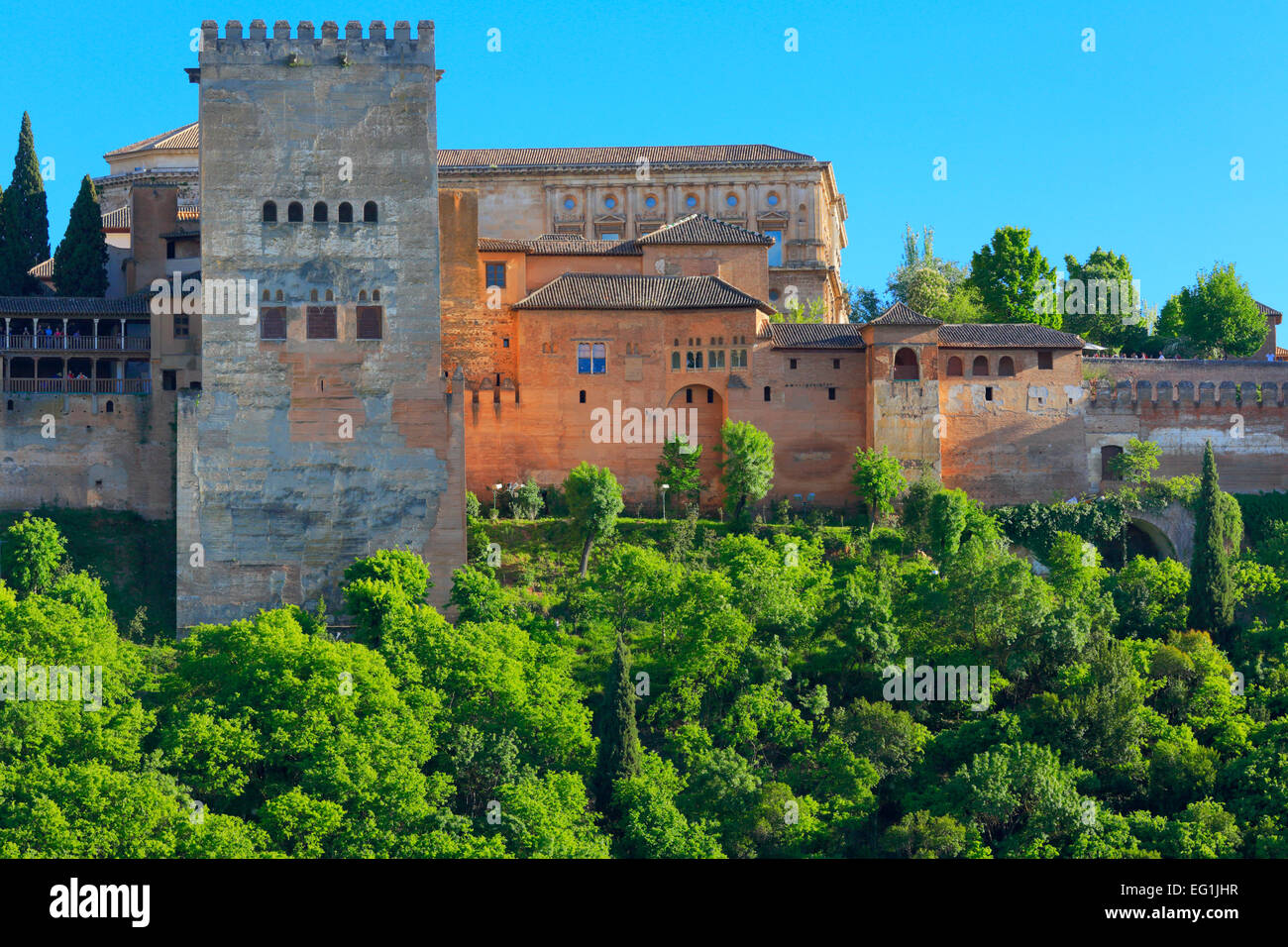 Alhambra, Granada, Andalusien, Spanien Stockfoto