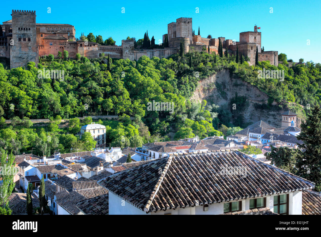 Alhambra, Granada, Andalusien, Spanien Stockfoto