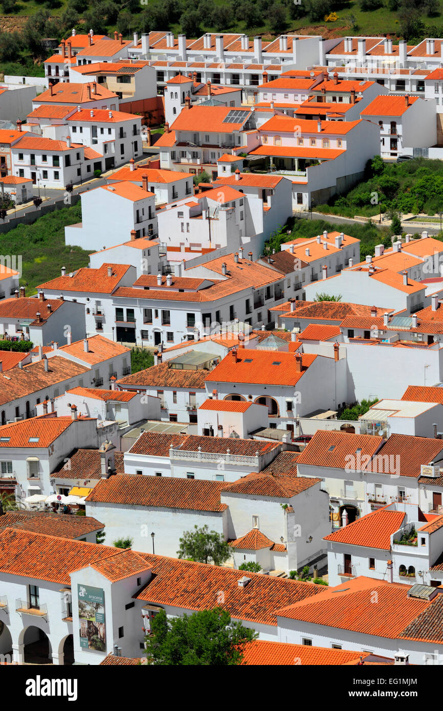 Stadtbild, Aracena, Andalusien, Spanien Stockfoto