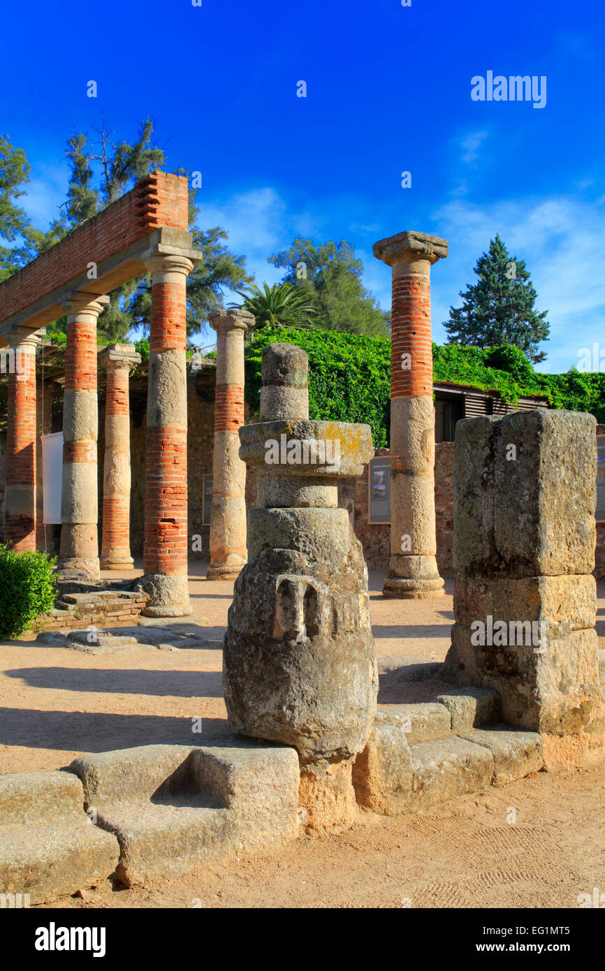 Römisches Amphitheater, Merida, Extremadura, Spanien Stockfoto