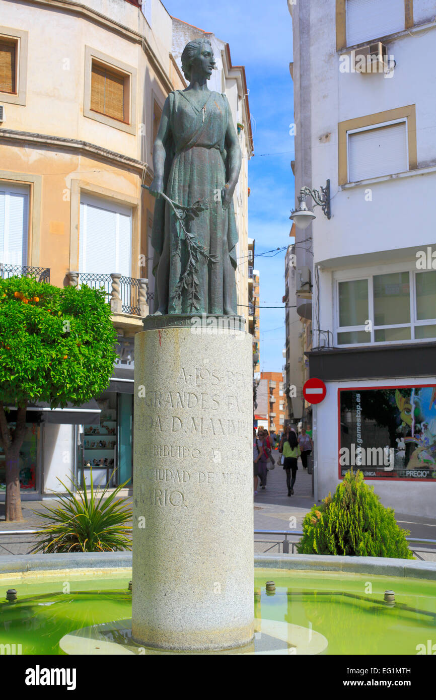 Santa Eulalia Denkmal, Merida, Extremadura, Spanien Stockfoto