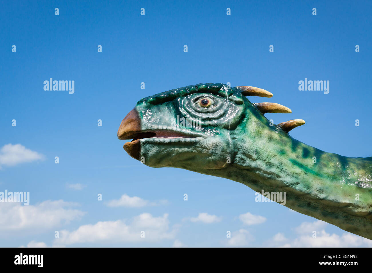 Replikat im Dino-park Stockfoto