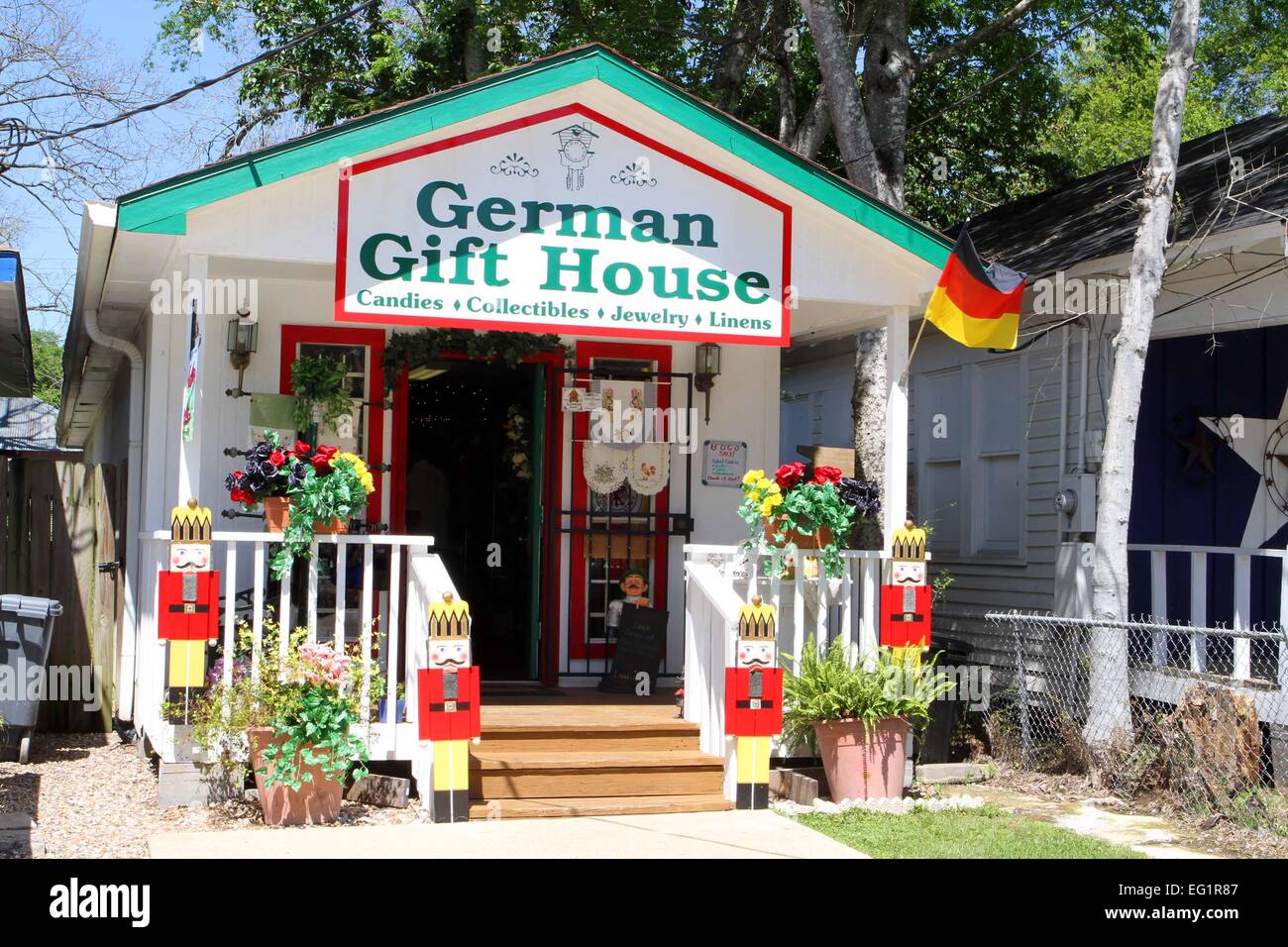 Kleine Stadt von Spring, Texas in den Hoheitsbereich von Houston, Texas. Stockfoto