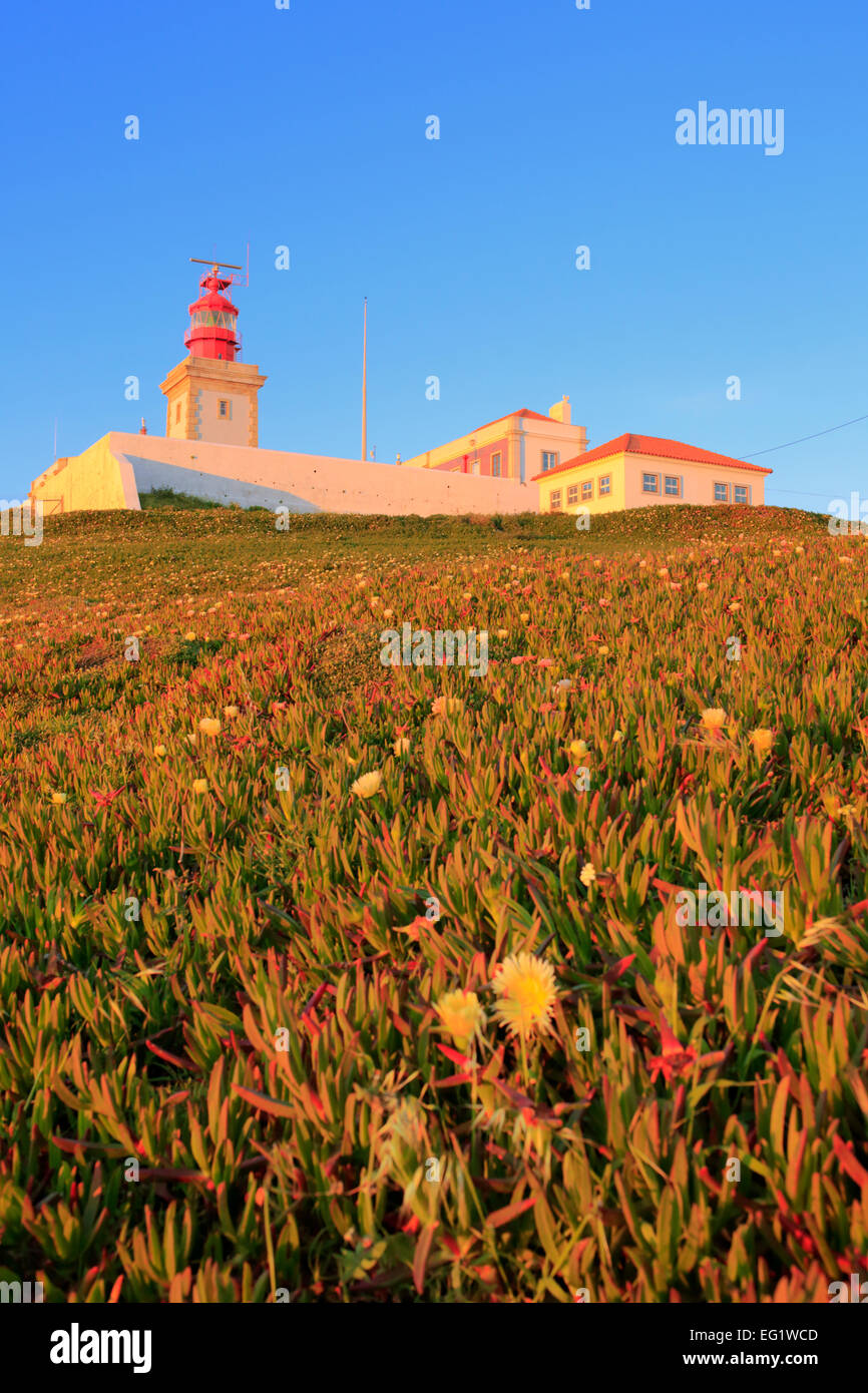 Leuchtturm auf Kap Cabo da Roca, Portugal Stockfoto
