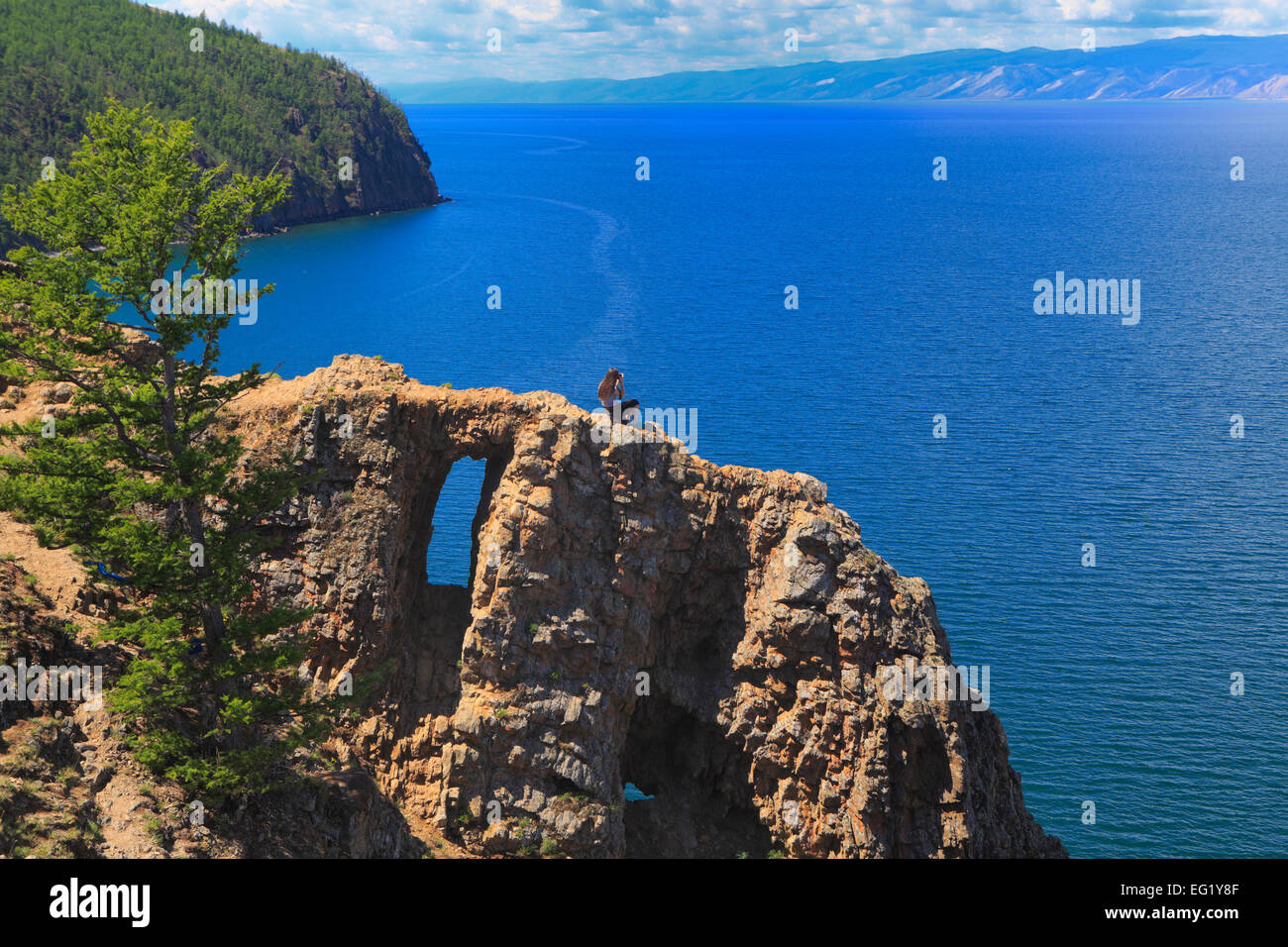 Olchon, Kap Choboi, Baikalsee, Russland Stockfoto