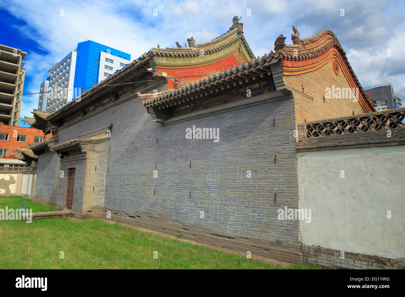 Chojiin Lama-Tempel (1908), Ulan Bator, Mongolei Stockfoto