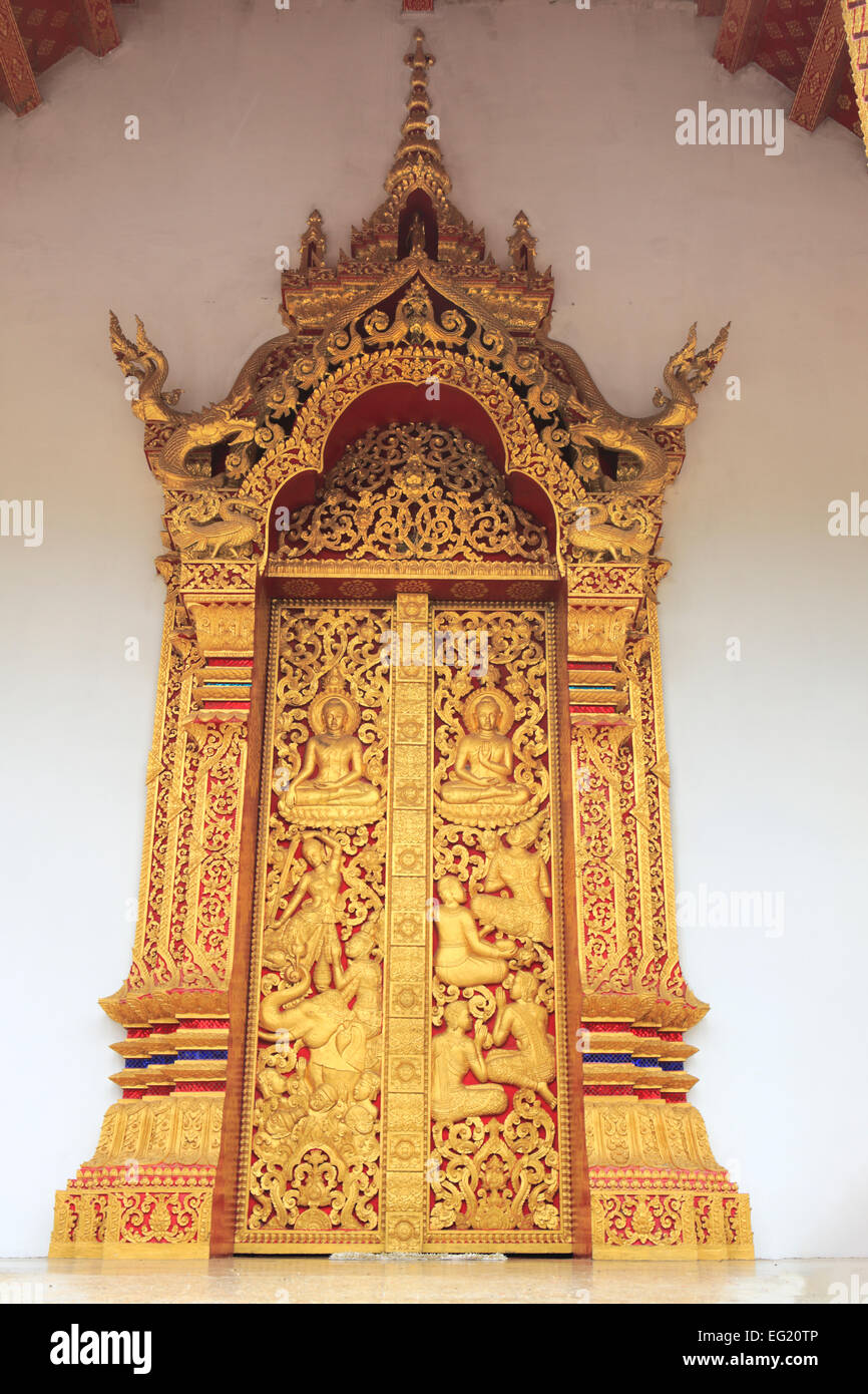 Wat Nong Sikhounmuang (1729), buddhistische Tempel, Luang Prabang, Laos Stockfoto
