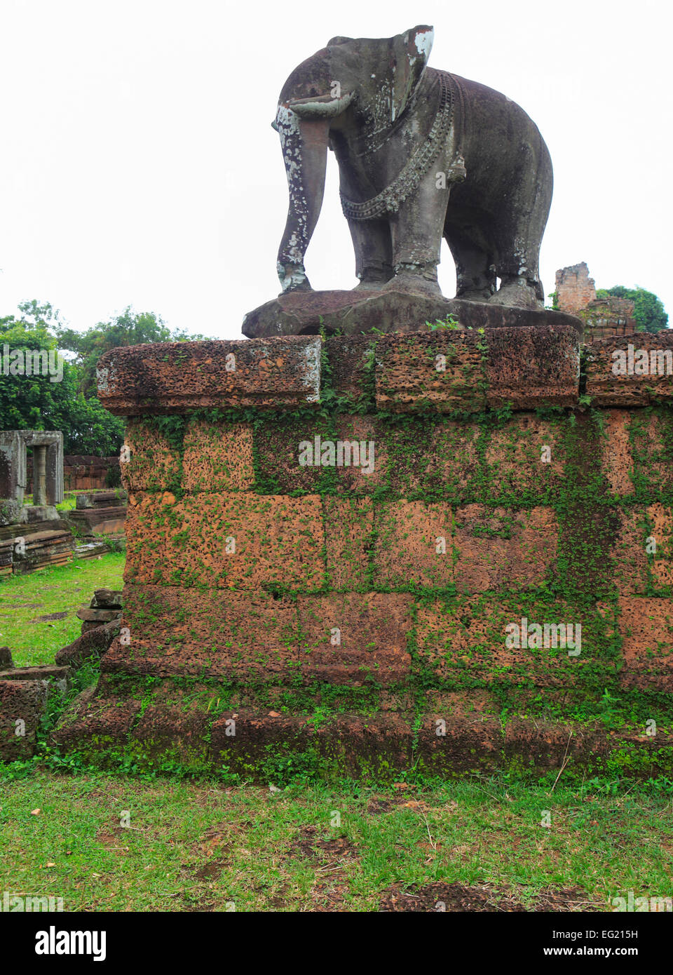 Ost-Mebon Tempel (952), Angkor, Kambodscha Stockfoto