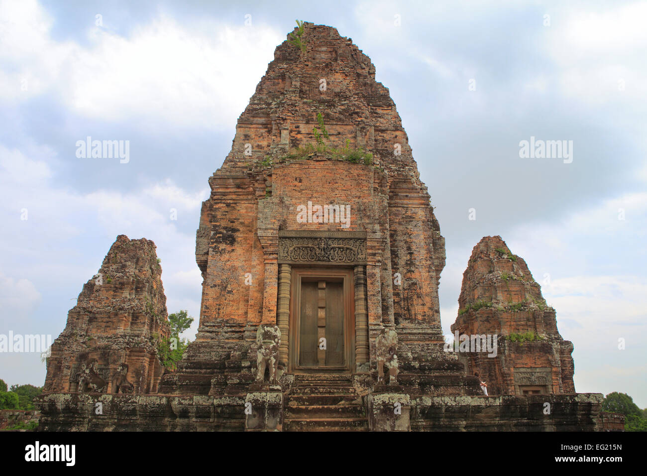 Ost-Mebon Tempel (952), Angkor, Kambodscha Stockfoto