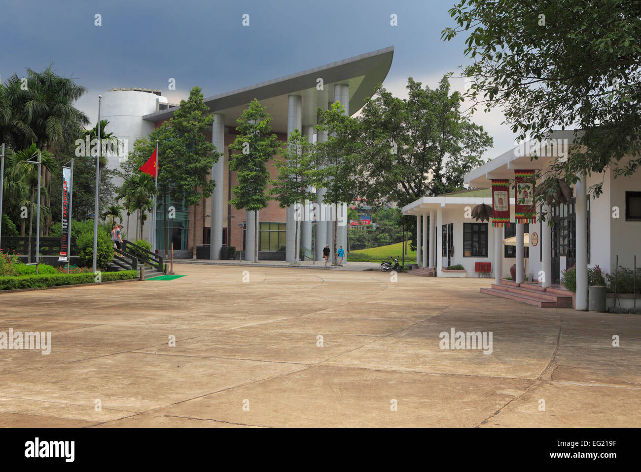 Moderne Gebäude für Völkerkunde Museum, Hanoi, Vietnam Stockfoto
