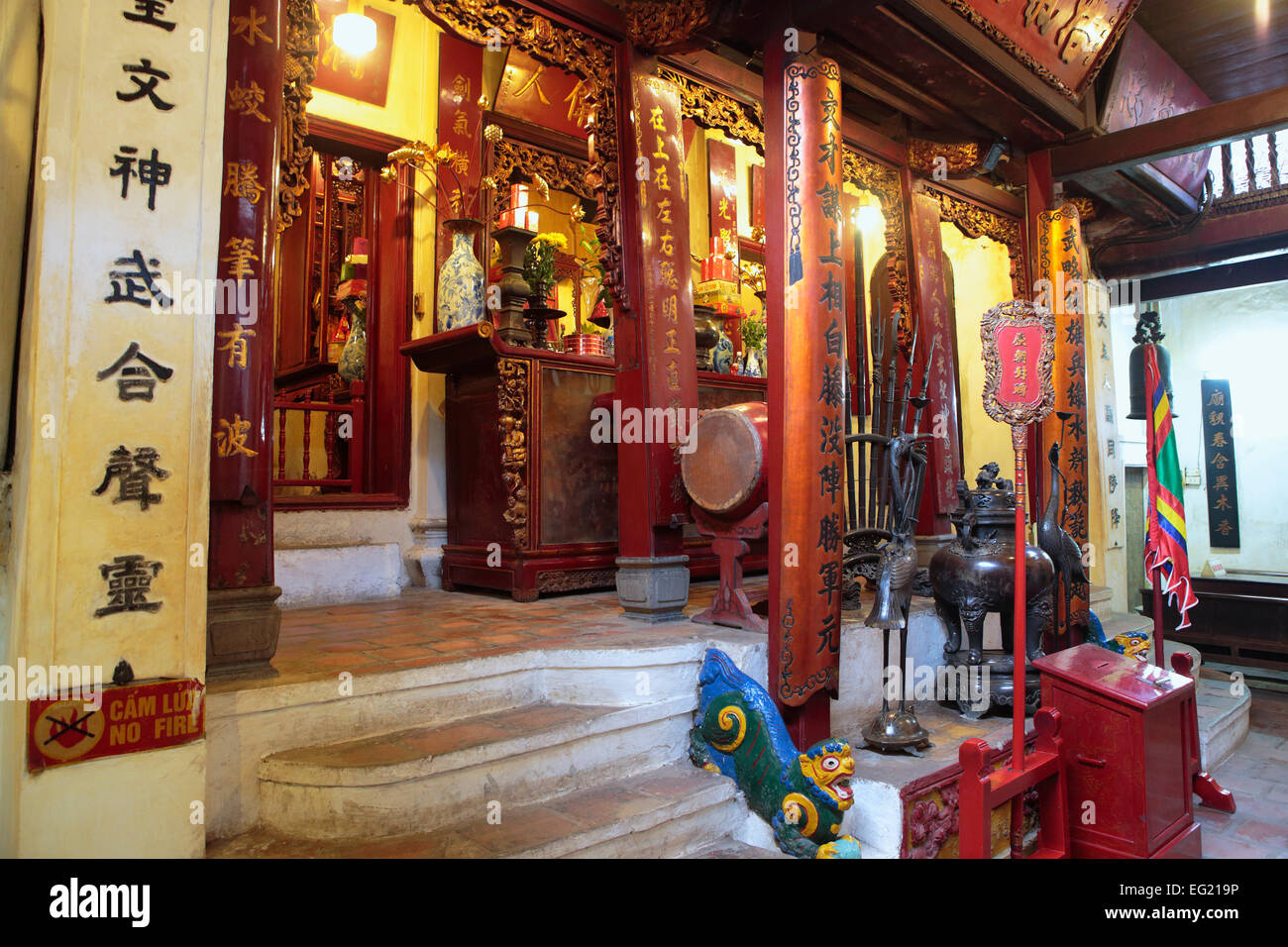 Ngoc Son Tempel oder Tempel des Jade Mountain, Hanoi, Vietnam Stockfoto