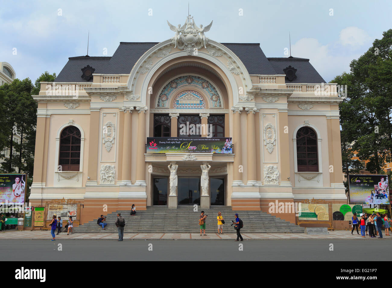Opernhaus (1900), Ho-Chi-Minh-Stadt (Saigon), Vietnam Stockfoto