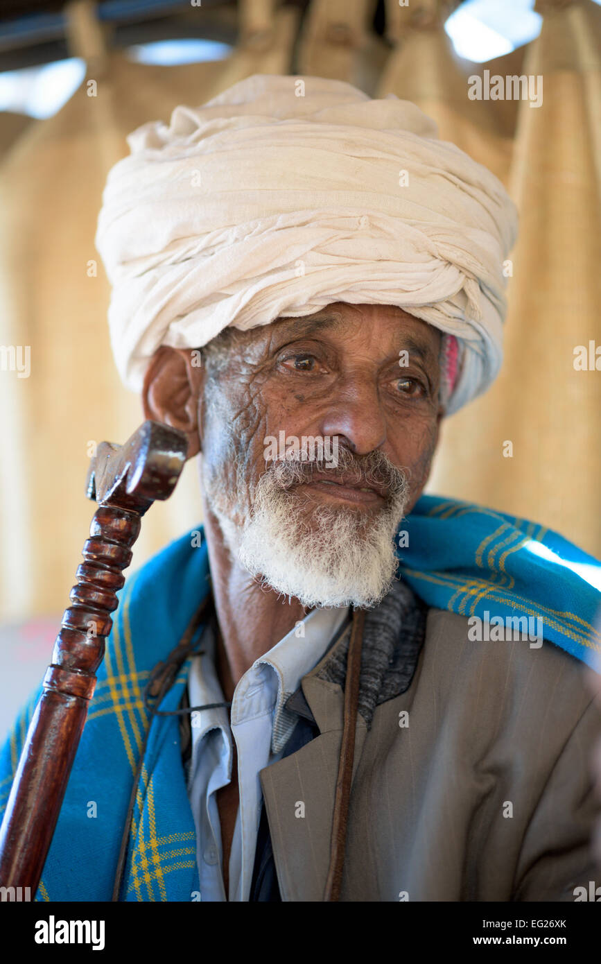 Porträt einer äthiopischen Pilgers Stockfoto