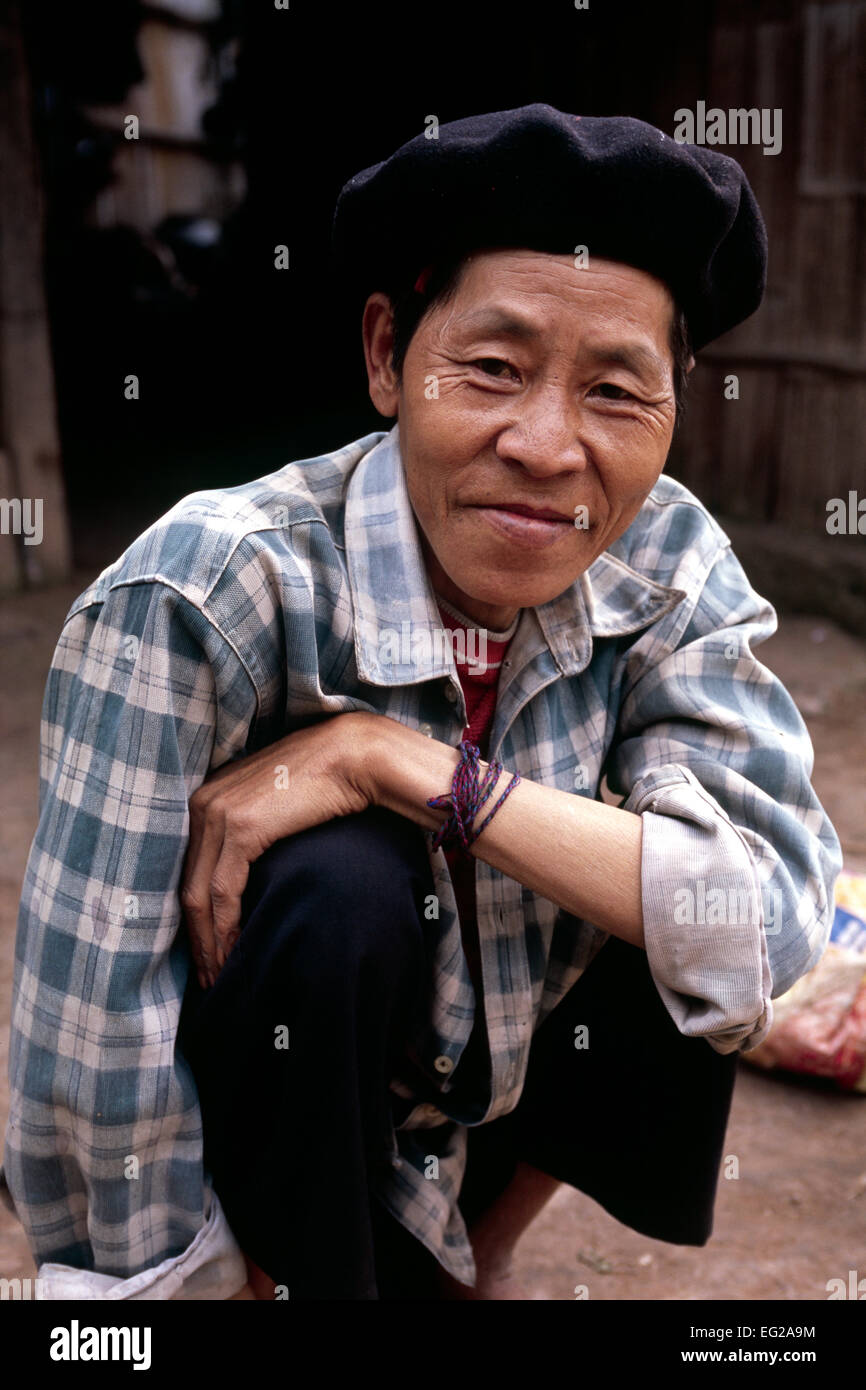Laos, Provinz Luang Nam Tha, Grenze zu China, ethnische Minderheit von Yao Stockfoto