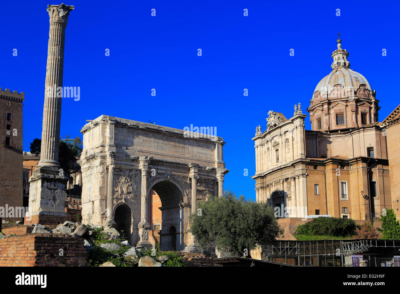 Bogen von Titus, Forum Romanum, Rom, Italien Stockfoto