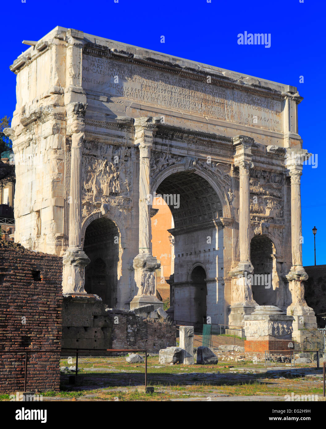 Bogen von Titus, Forum Romanum, Rom, Italien Stockfoto