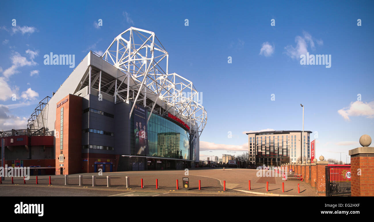 Old Trafford, die Heimat von Manchester United Football Club. Stockfoto