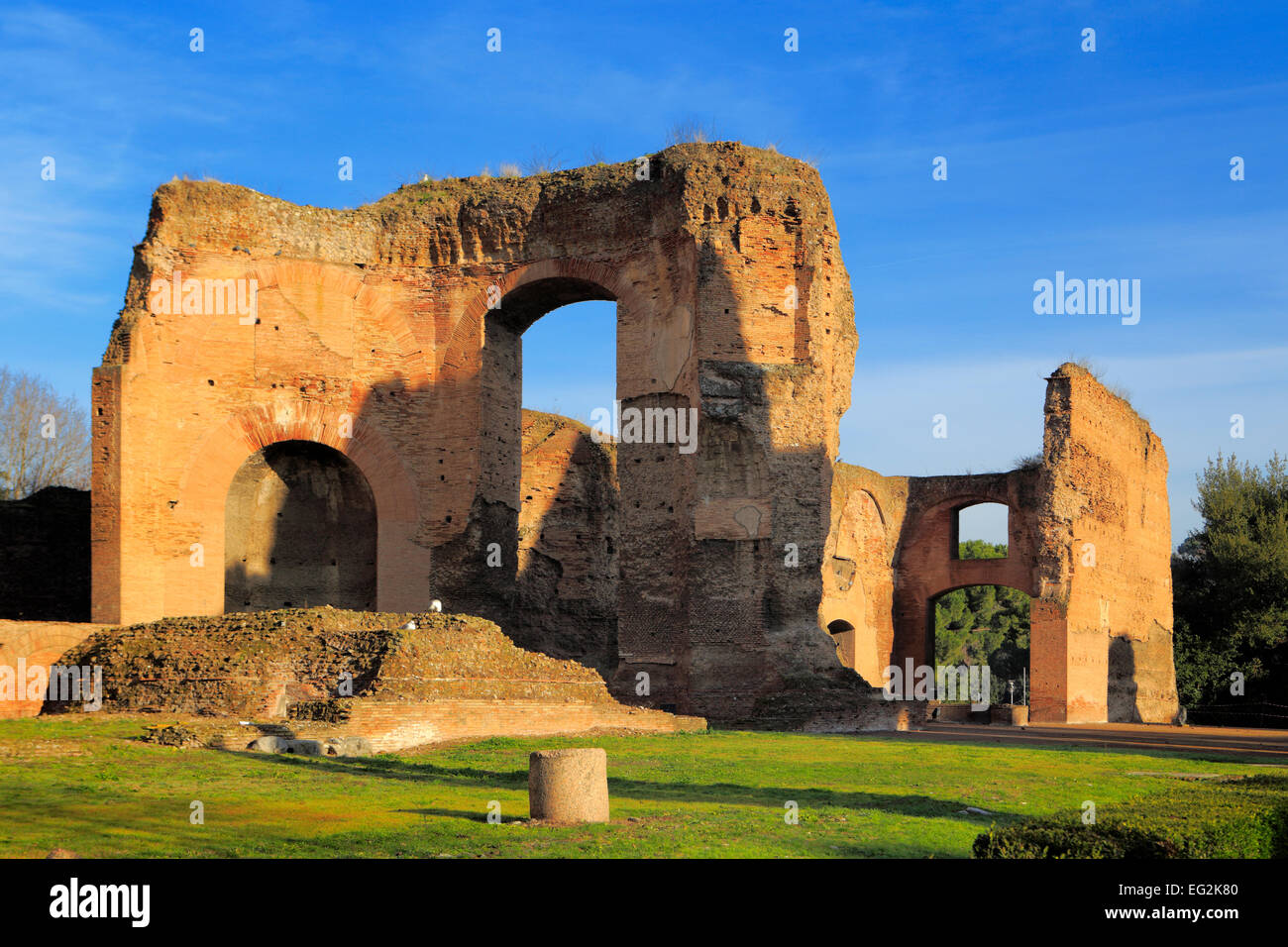 Caracalla-Thermen (217), Rom, Italien Stockfoto