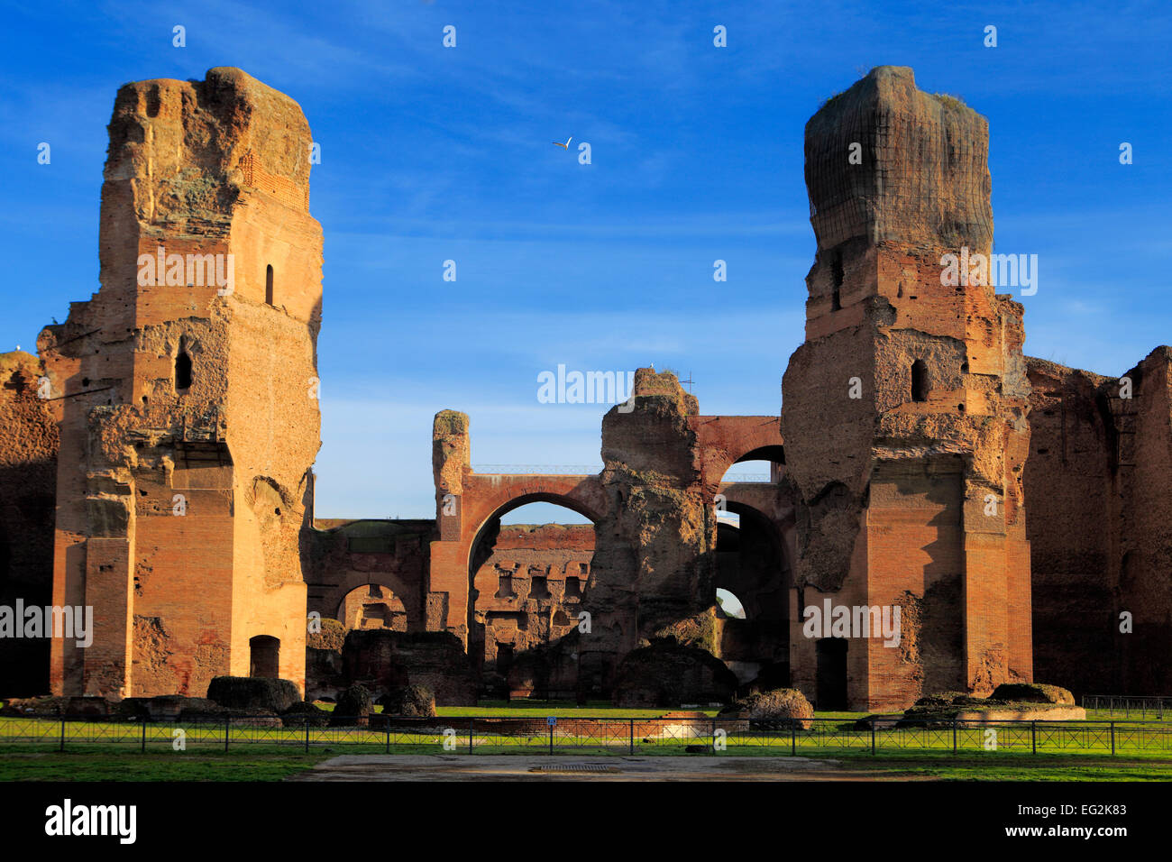 Caracalla-Thermen (217), Rom, Italien Stockfoto