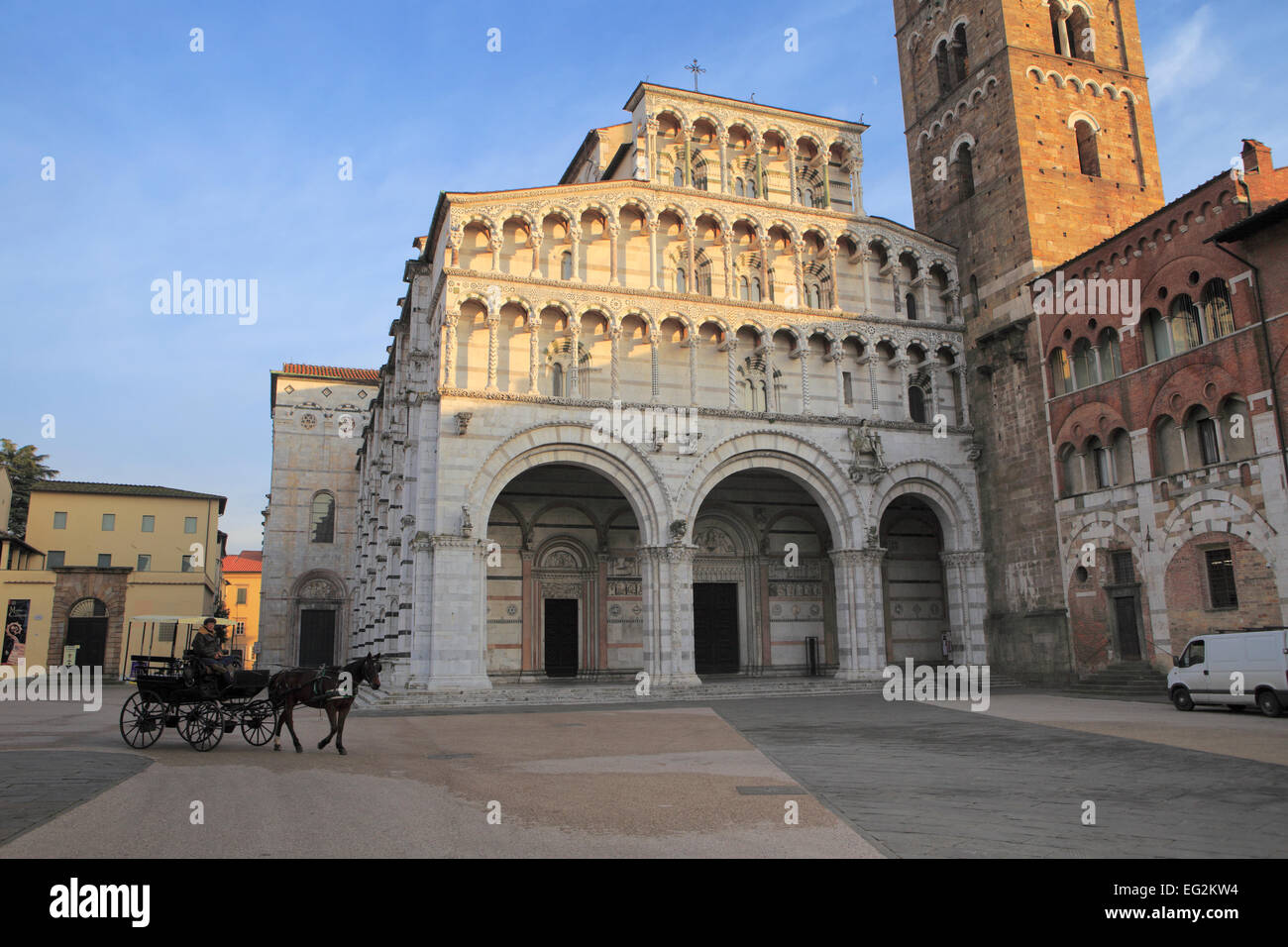 Kathedrale von Lucca, Lucca, Toskana, Italien Stockfoto