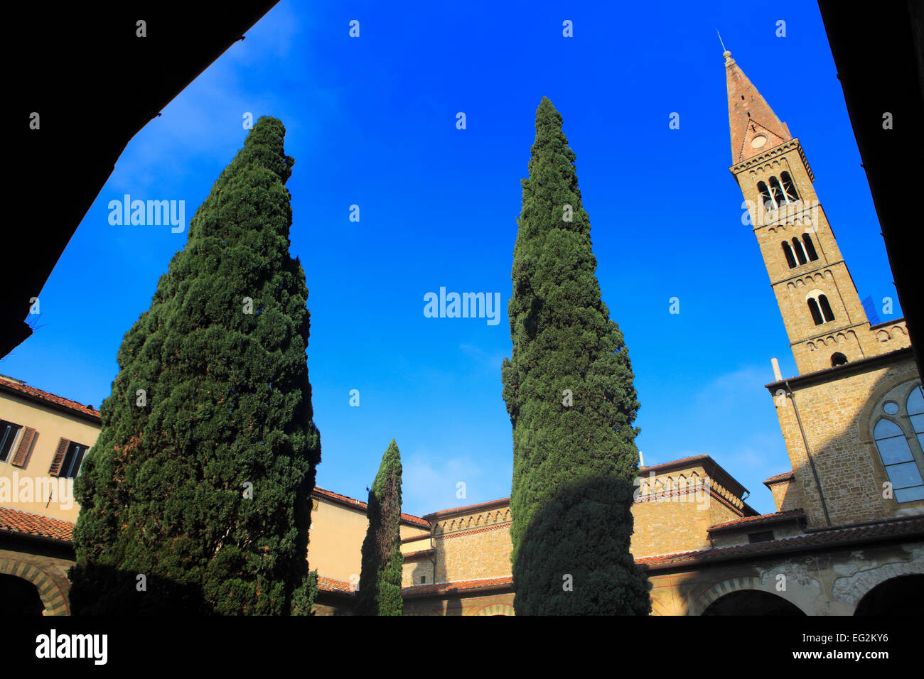 Glockenturm von Santa Maria Novella Kirche, Florenz, Toskana, Italien Stockfoto