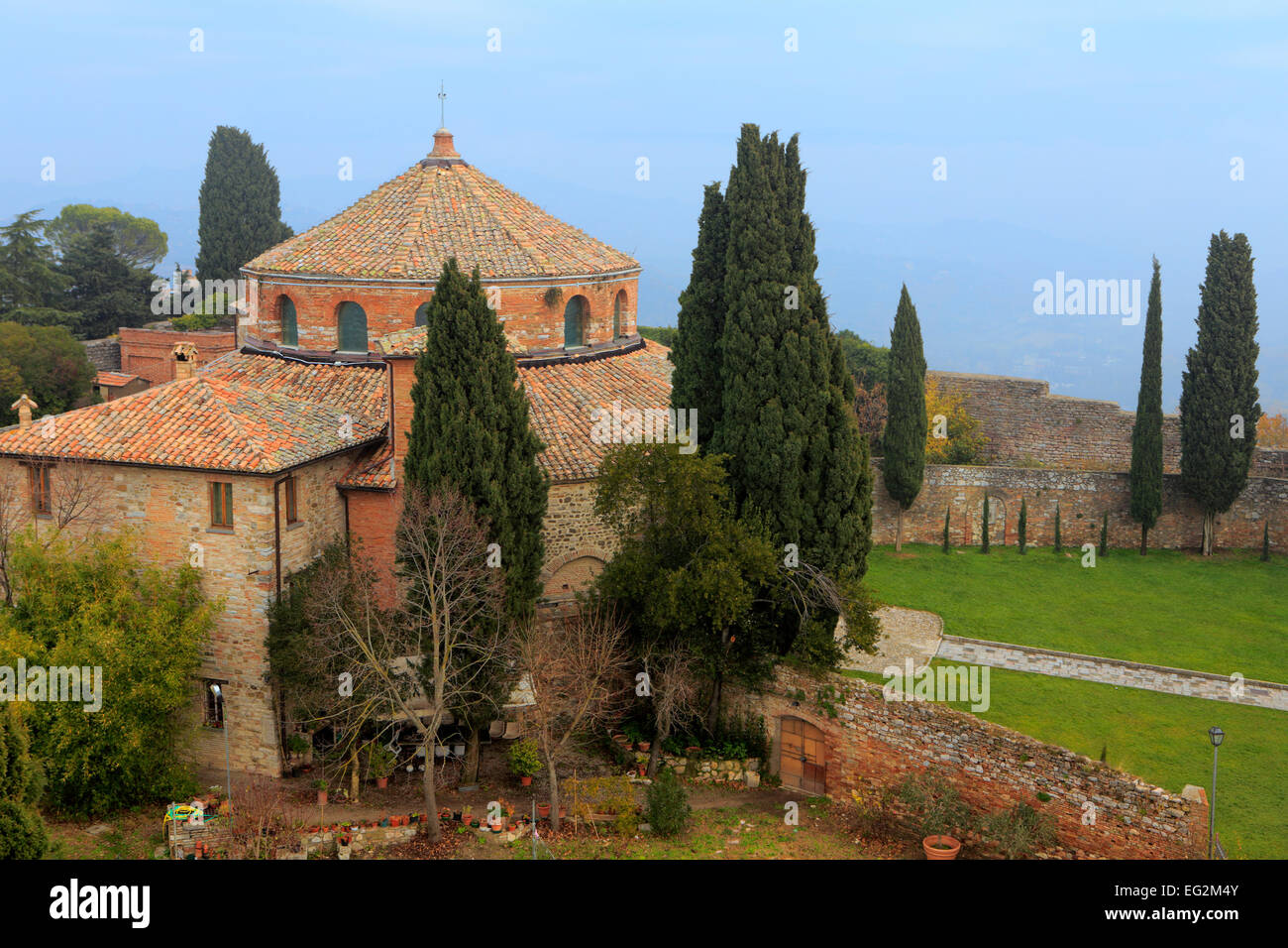 Sant ' Angelo (San Michele Arcangelo), frühchristliche Kirche, Perugia, Umbrien, Italien Stockfoto