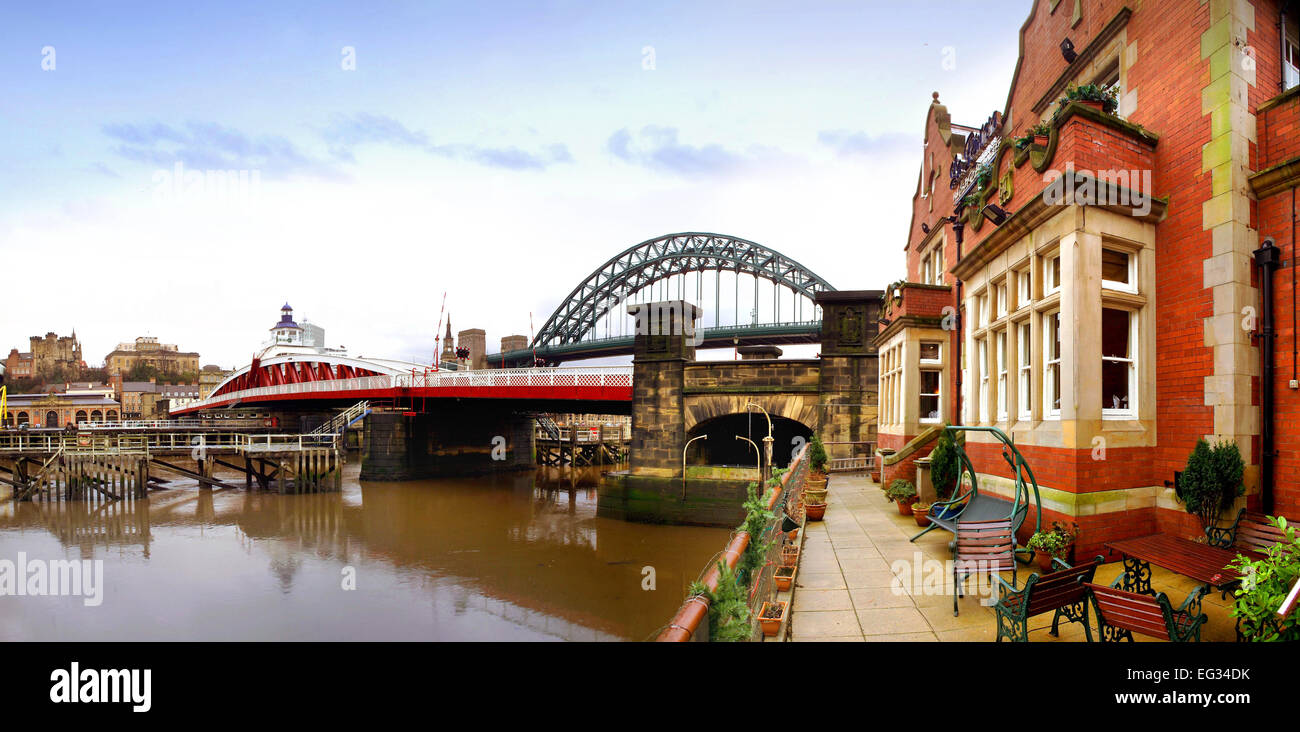 Newcastle quayside Stockfoto