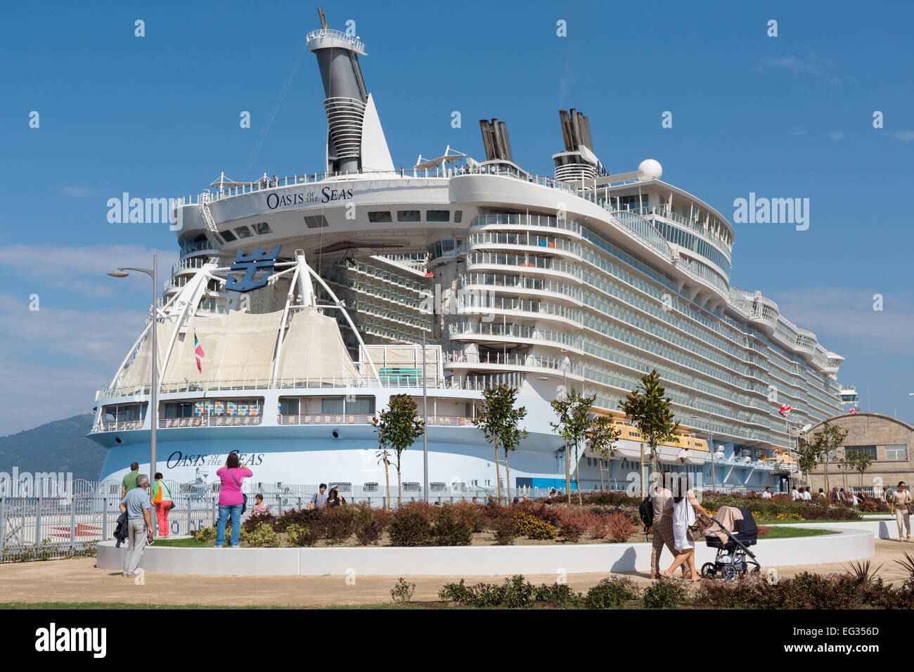 Oase der Meere an Vigo bei ihrem 2014-Besuch in Europa. Stockfoto