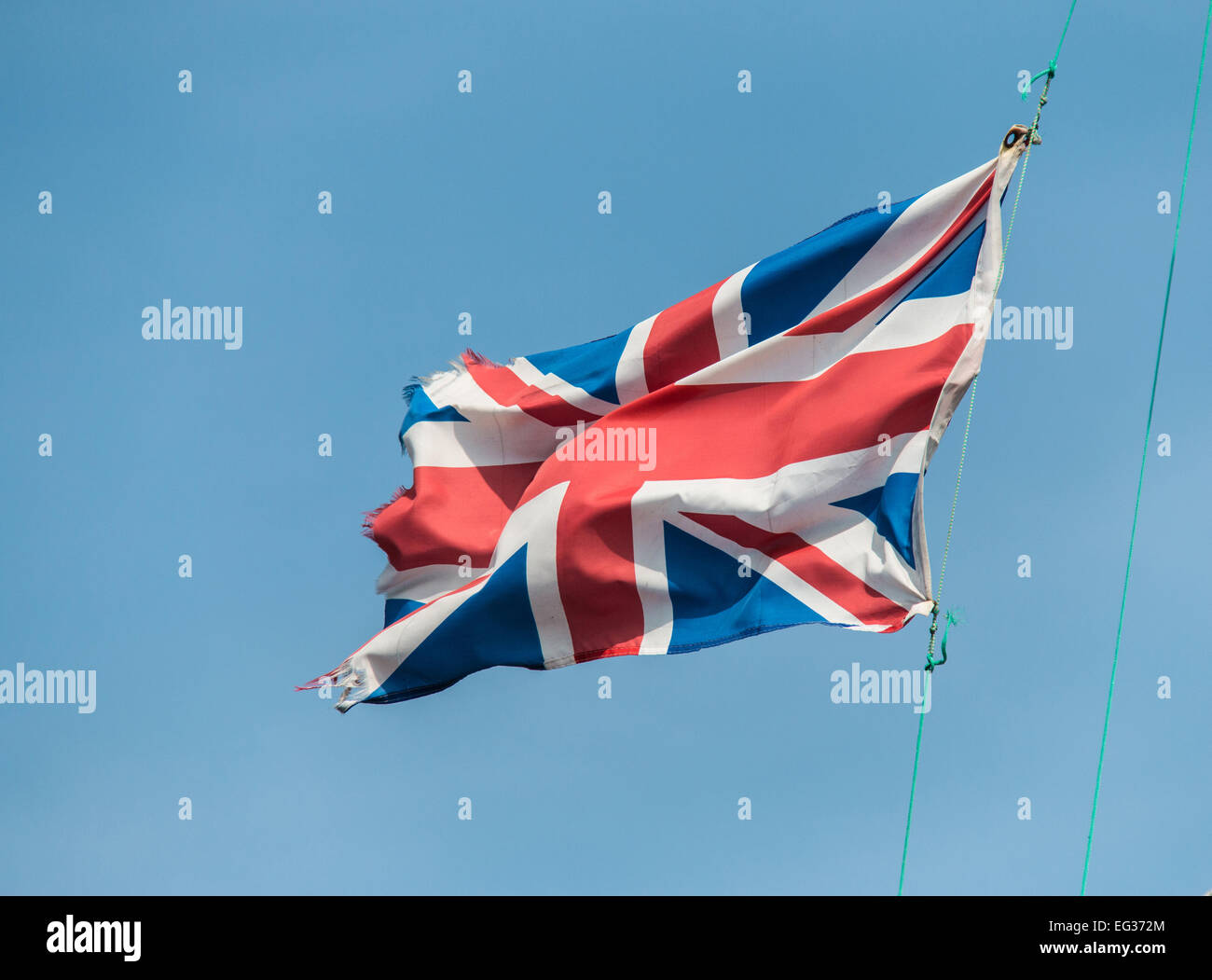 Union Jack, Anschluß-Markierungsfahne Stockfoto