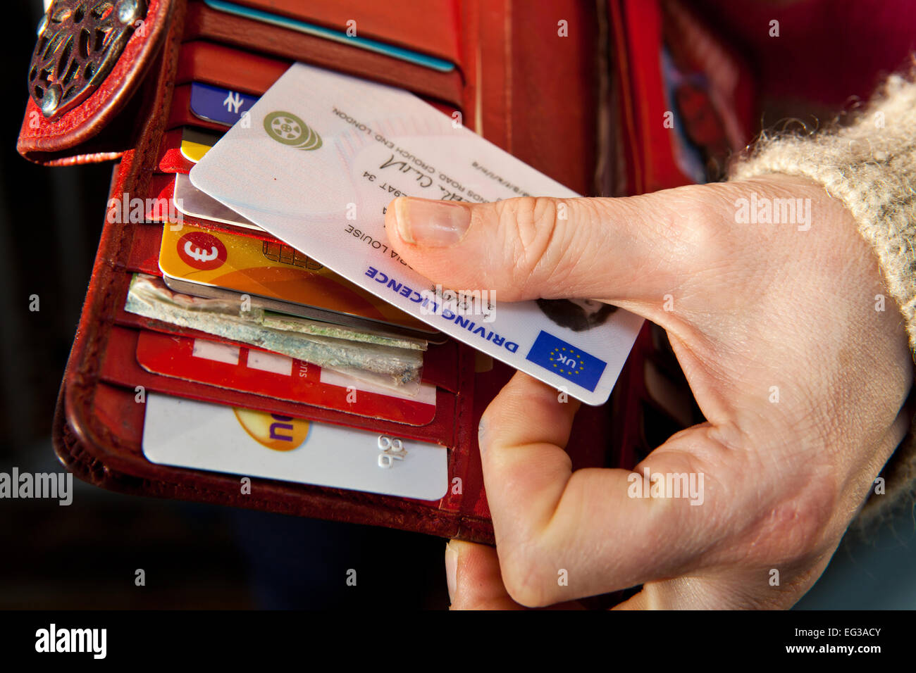 Britischen Führerschein Stockfoto