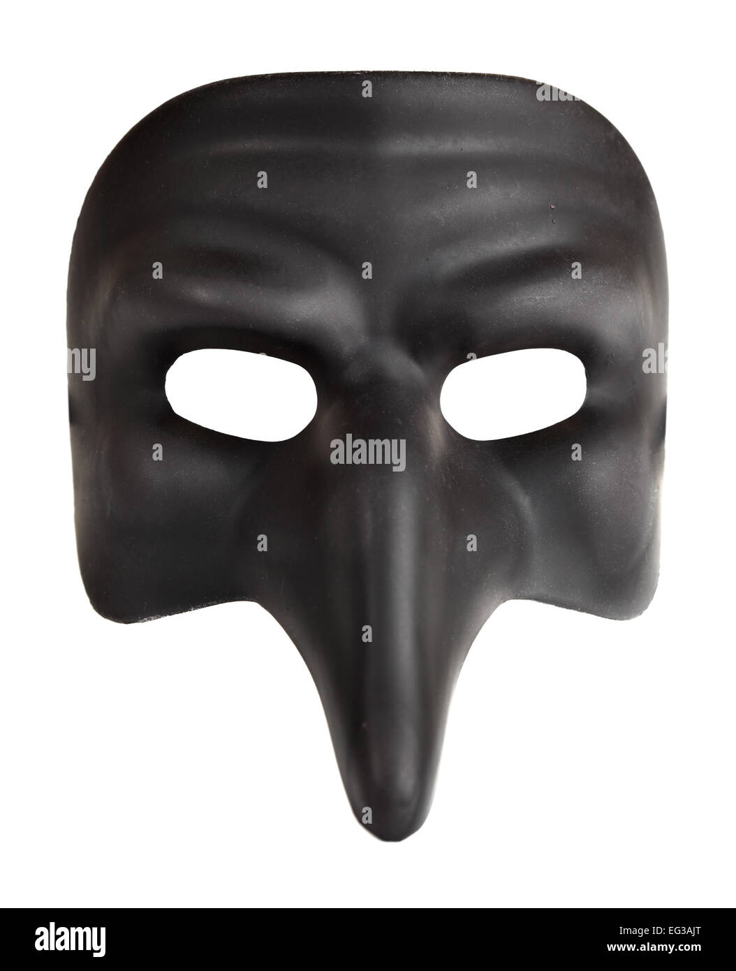 Traditionelle Venedig Maske mit großen Nase (Zanni) über dem weißen Hintergrund isoliert Stockfoto