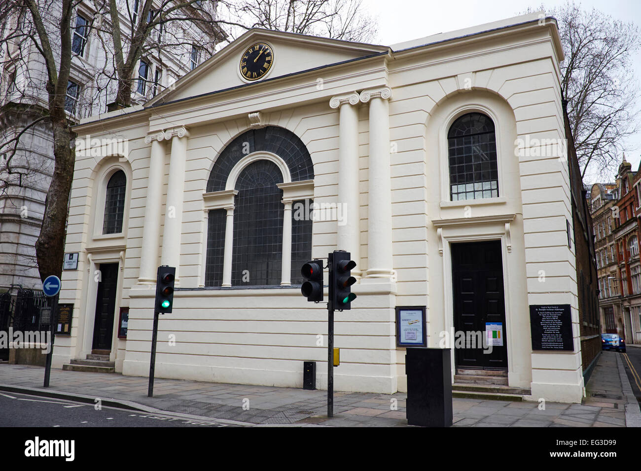St Botolph ohne Aldersgate Kirche Aldersgate Street City Of London UK Stockfoto