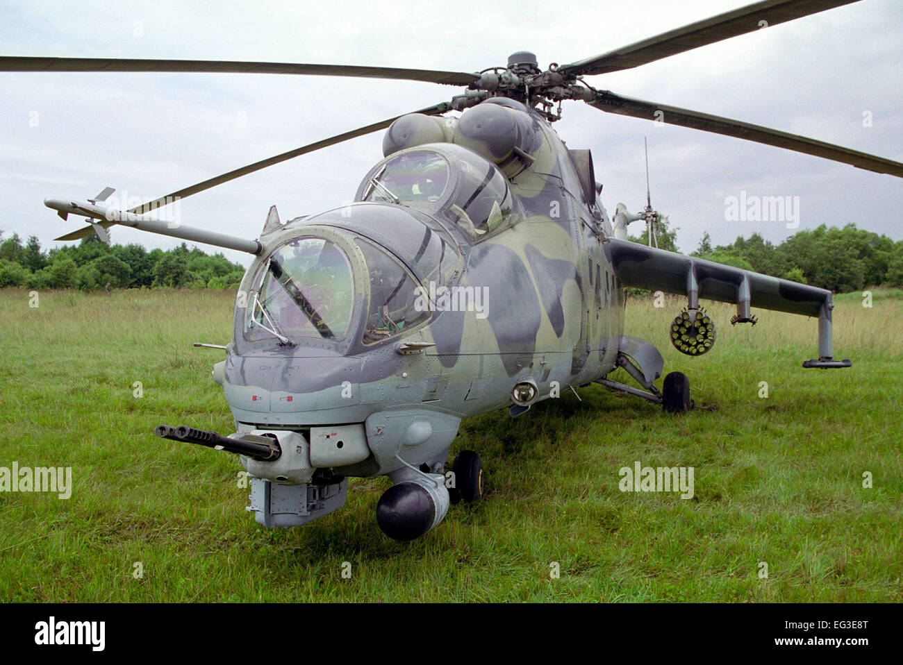 Kampfhubschrauber Mil Mi-24VP Stockfoto