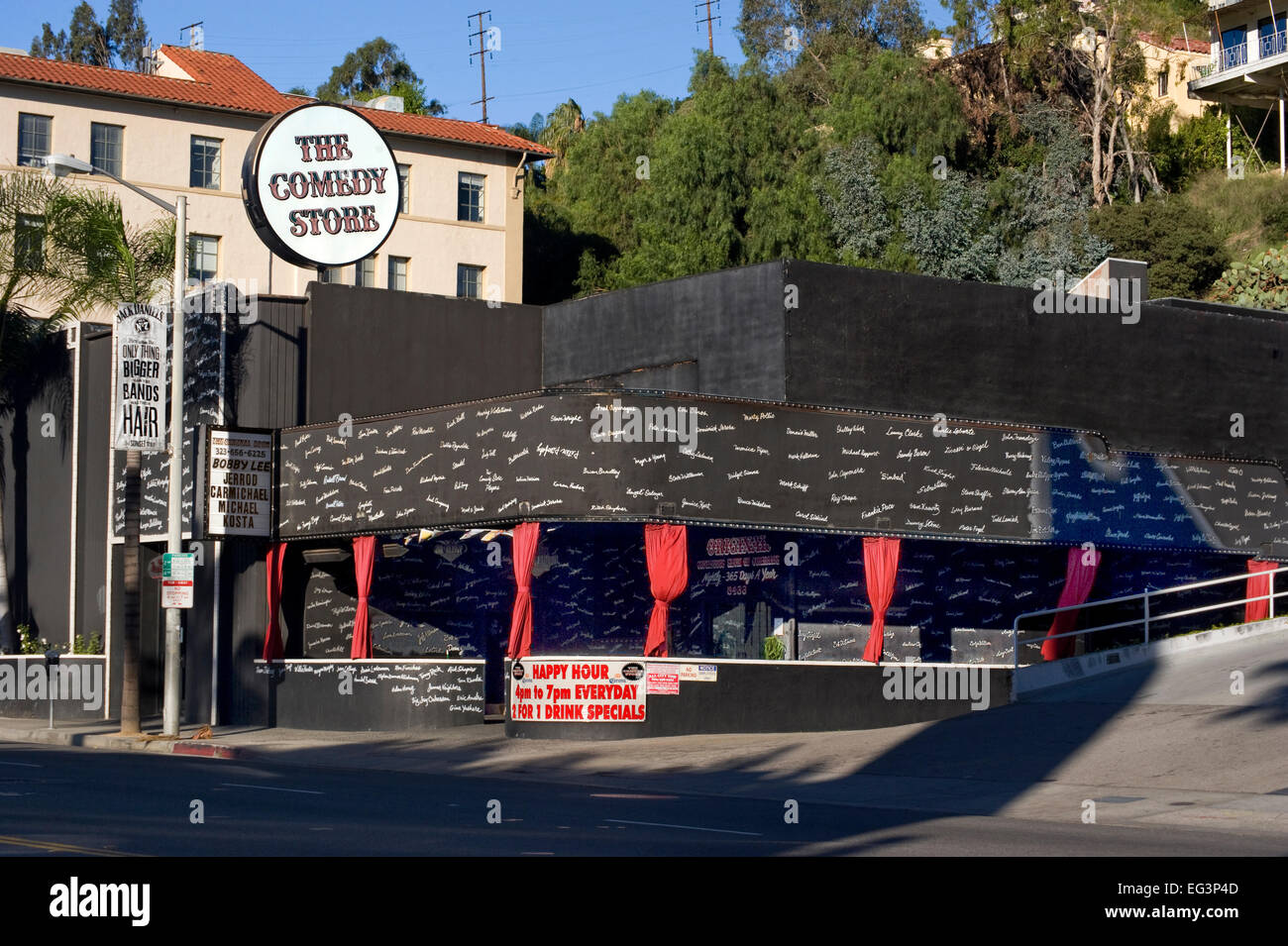 Der Nachtclub Comedy Store und ehemalige Heimat von Ciro's am Sunset Strip in Los Angeles, Kalifornien, USA Stockfoto