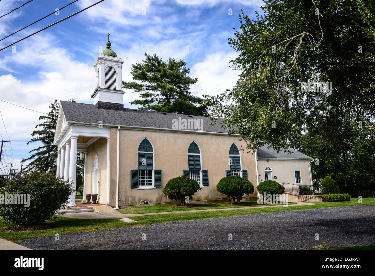 Anglikanische Kirche von St. Johannes der Täufer, Winchester Straße, Marshall, Virginia Stockfoto