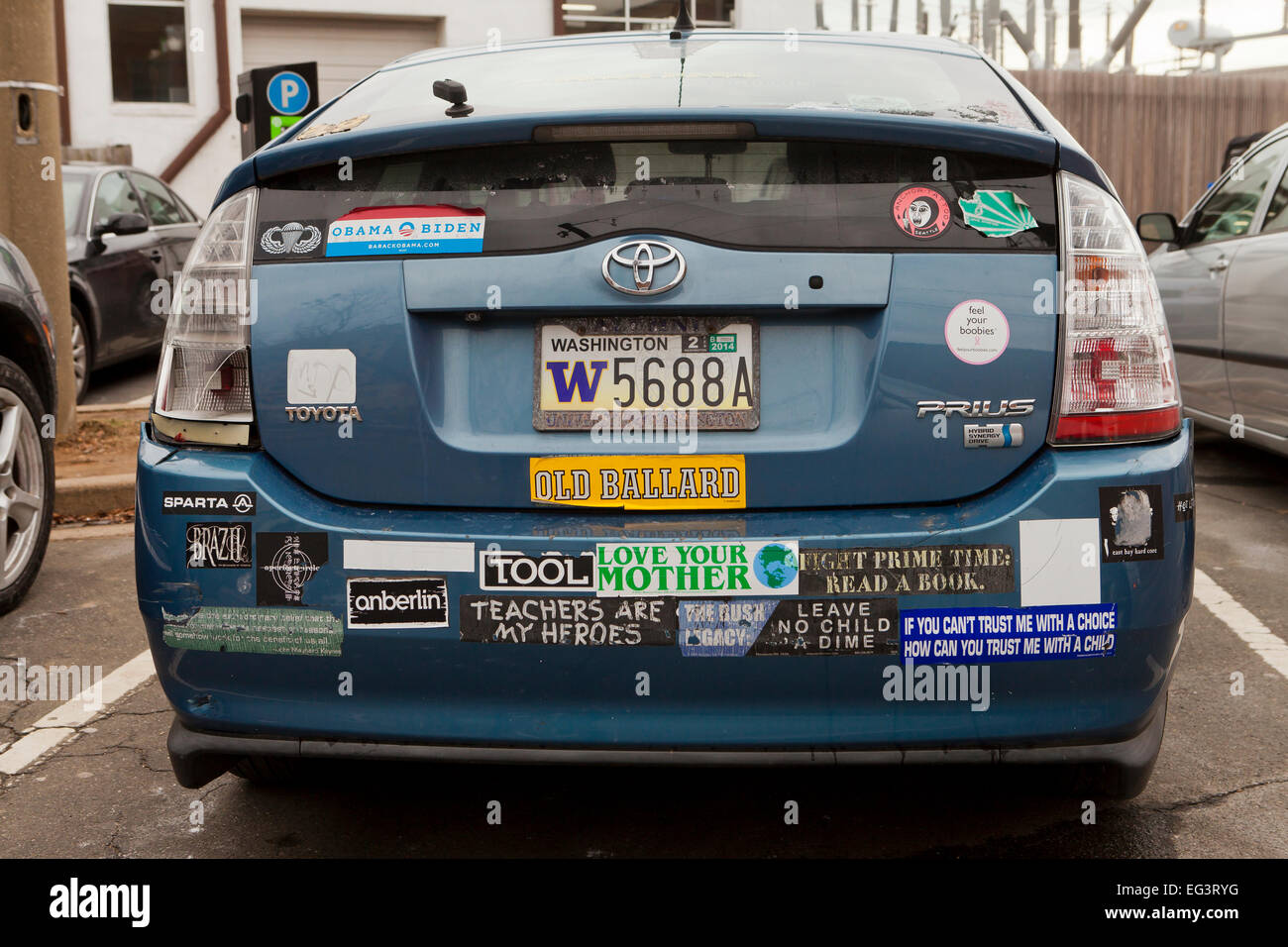 Bumper Sticker Stickers Stockfotos Und Bilder Kaufen Alamy