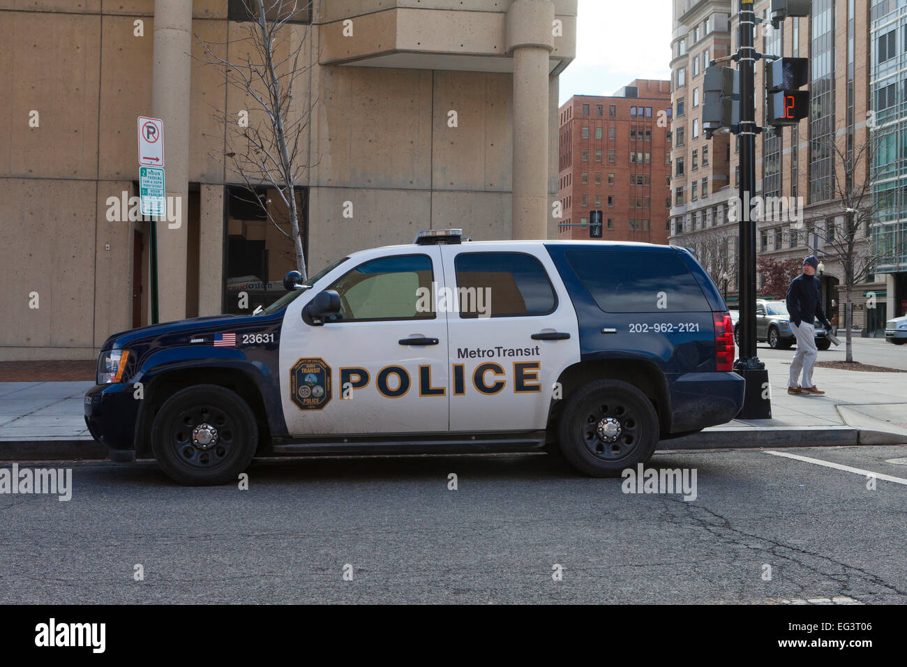 Metro Transit Polizeifahrzeug - Washington, DC USA Stockfoto